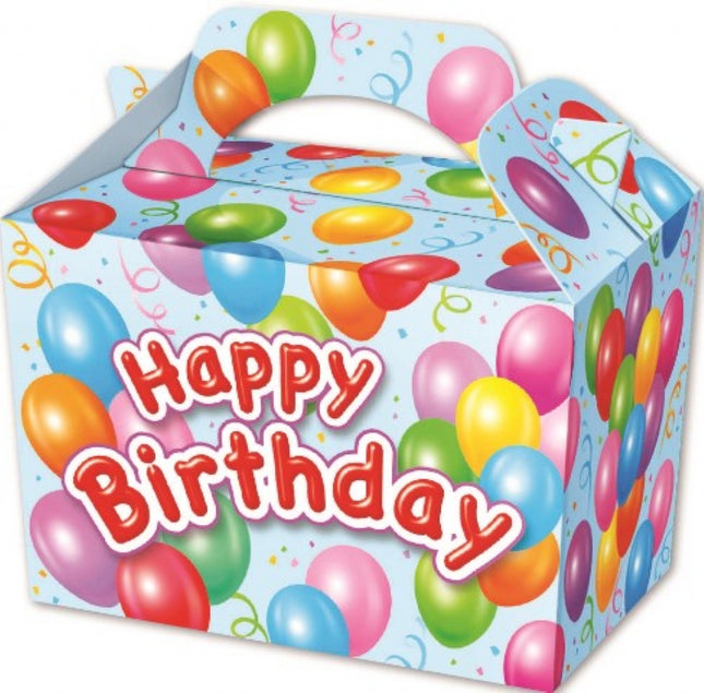 Blue Happy Birthday Boxes - 10 Pack