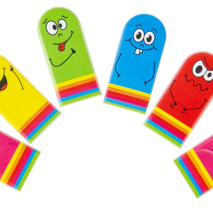 Emoji Face Finger Puppets - 6 Pack