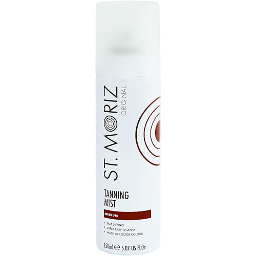 St Moriz Tanning Mist Medium 150ml - Self Tanner Quick Drying Long Lasting Natural Glow