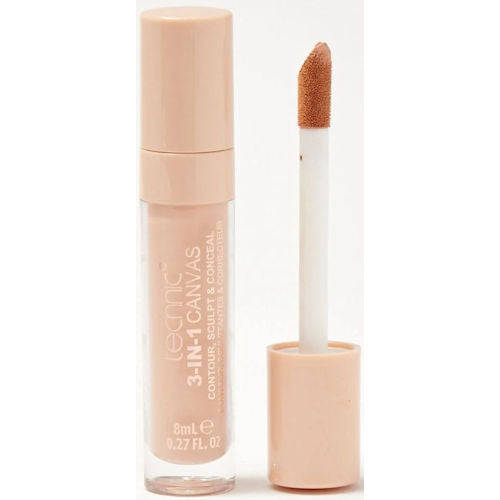 Technic Cosmetics 3-in-1 Canvas Full Coverage Concealer Ivory - Makeup Beauty Full Coverage Concealer