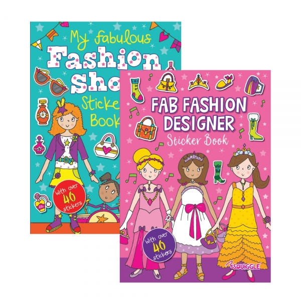 A4 Fashion Sticker Book - Assorted Stylish Scrapbooking Decorating High Quality Adhesive Stickers