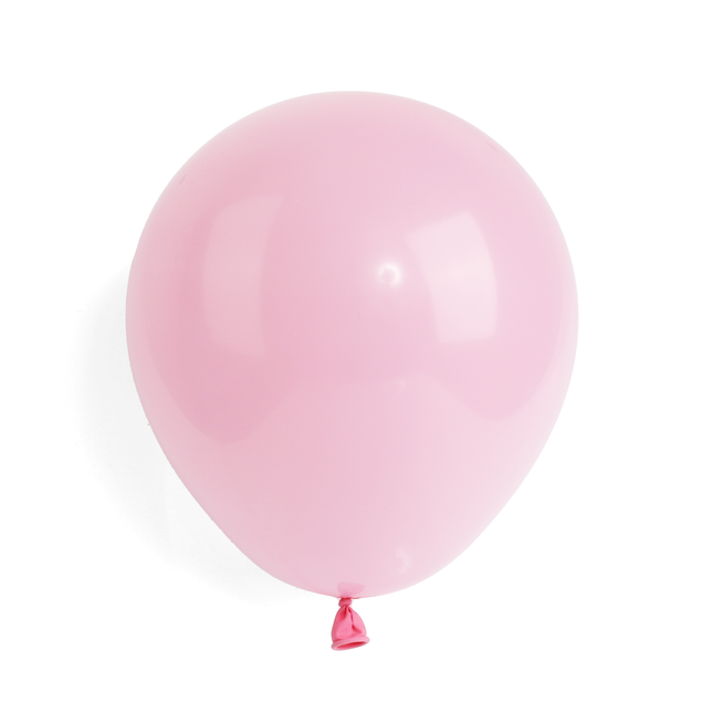 Pearlised Baby Pink 7" Latex Balloons – 100 Pack