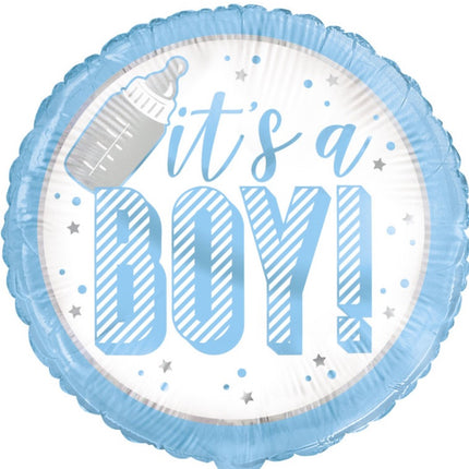 It's A Boy 18" Round Foil Balloon