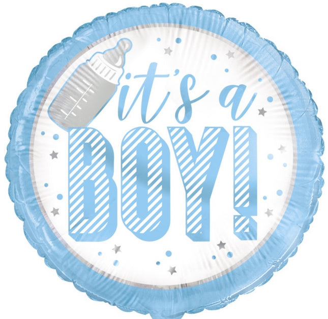 It's A Boy 18" Round Foil Balloon