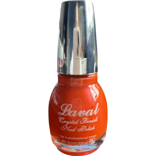 Laval Cosmetics Crystal Finish Nail Polish - Ultra Orange