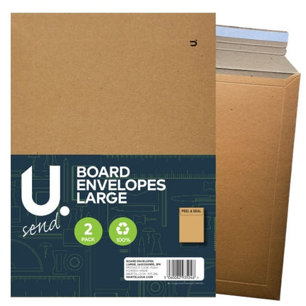 Board Envelopes Large - 265 x 350mm 2 Pack
