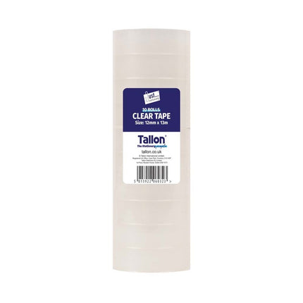 10 Mini Clear 12mm Tape Rolls