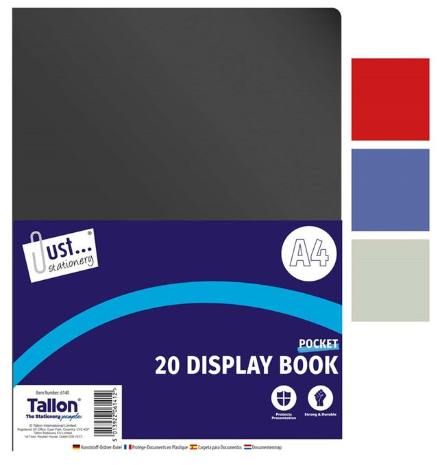 20 Pocket A4 Display Book