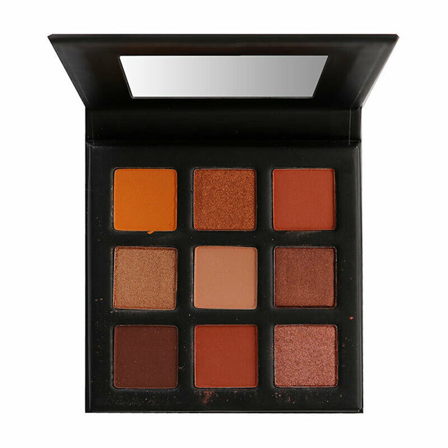 Technic Cosmetics 9 Colour Pressed Pigment Eyeshadow Palette - Enticing Oranges