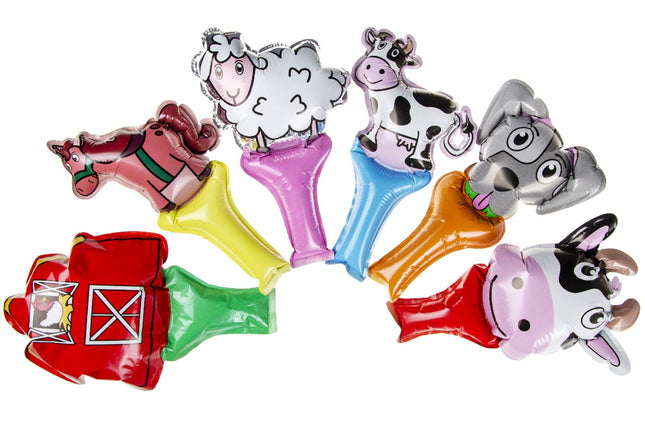 Farm Self-Inflating Handheld Balloons - 6 Pack