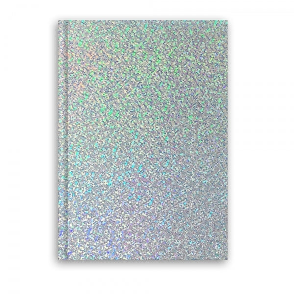 A5 Gold or Silver Holographic Notebook - Assorted