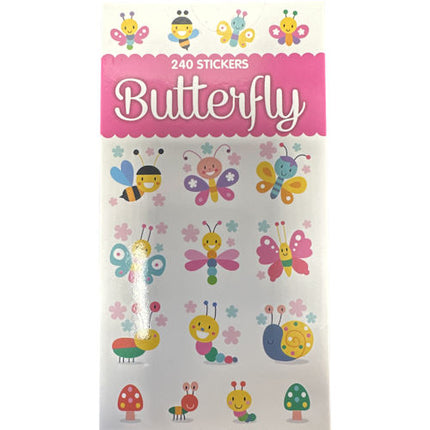 Butterfly Sticker Book - 240 Stickers