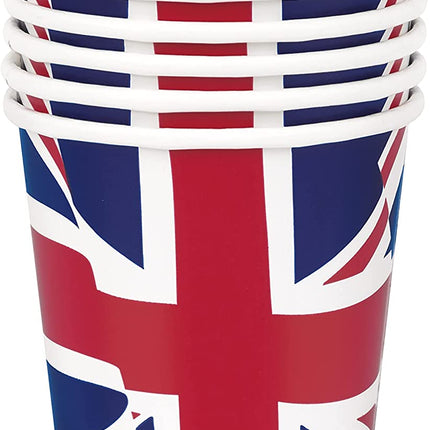 Union Jack 9oz Paper Cups - 8 Pack