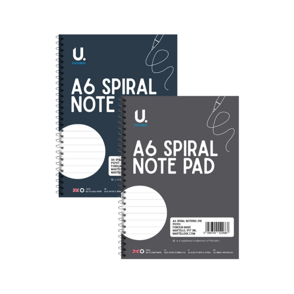 Spiral A6 Notepad