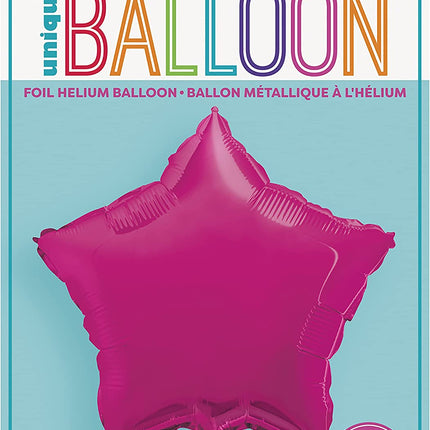 Hot Pink 18" Star Foil Balloon