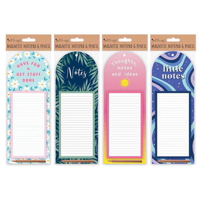Magnetic Notepad & Pencil - Assorted