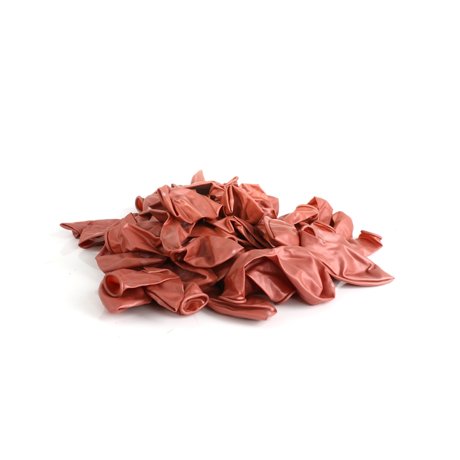 Pearlised Rose Gold 7" Latex Balloons – 50 Pack
