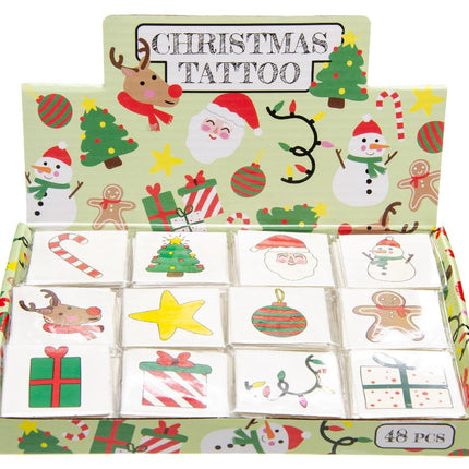 Christmas Temporary Tattoos - 12 Pack