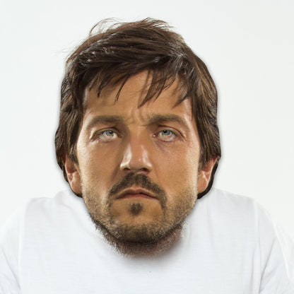 Star Wars Cassian Party Mask – Full Face Cardboard Mask Eye Cut-Outs Parties