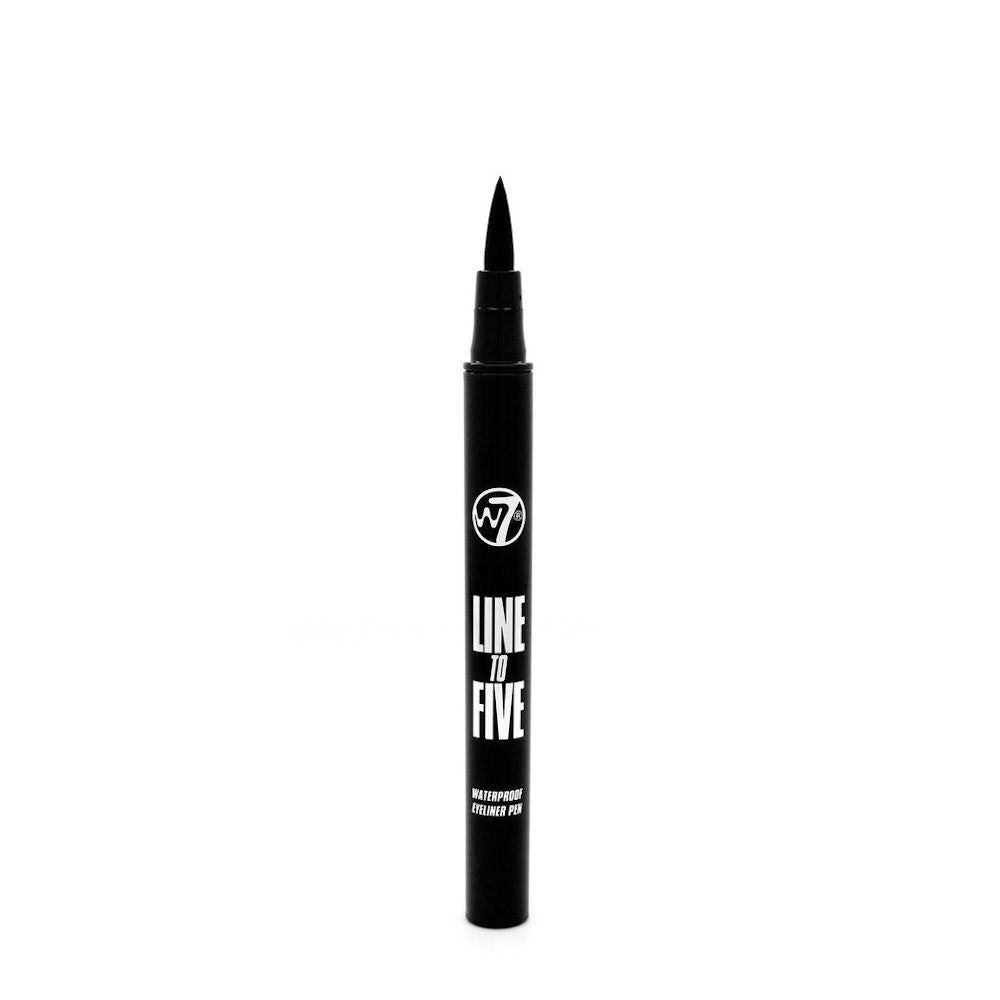 W7 Cosmetics Black Liquid Eyeliner - Line To Five