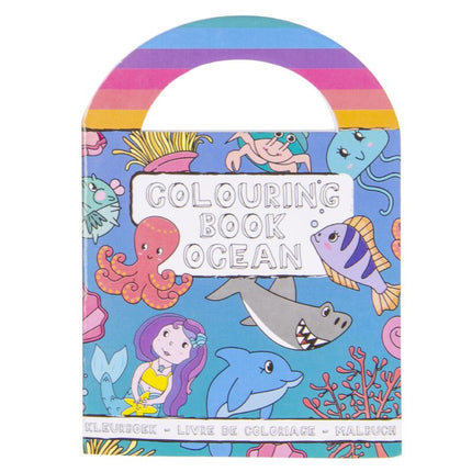 Sealife Sticker & Colouring Books With Handles - 6 Pack