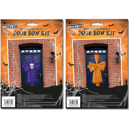 Halloween Door Bow - Orange