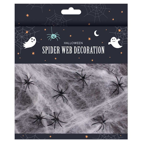 Halloween Spider Web Decoration - Spooky Festive Holiday Decor Party Supplies Indoor Outdoor