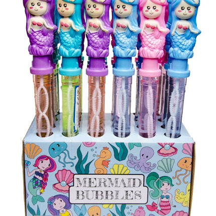 Large Mermaid Bubble Wand Swords - 6 Pack
