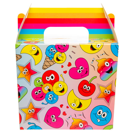 Happy Face Party Food Lunch Boxes - 6 Pack