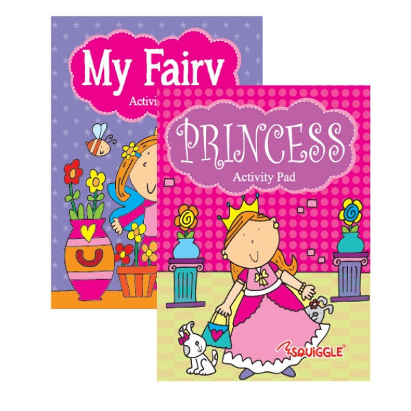 A6 Pocket Colouring Book Princess & Fairy – Assorted Magical Designs for Kids | Portable & Perfect for On-the-Go Creativity