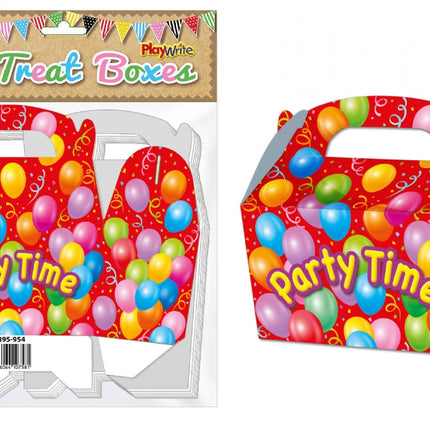 Party Time Treat Boxes - 10 Pack