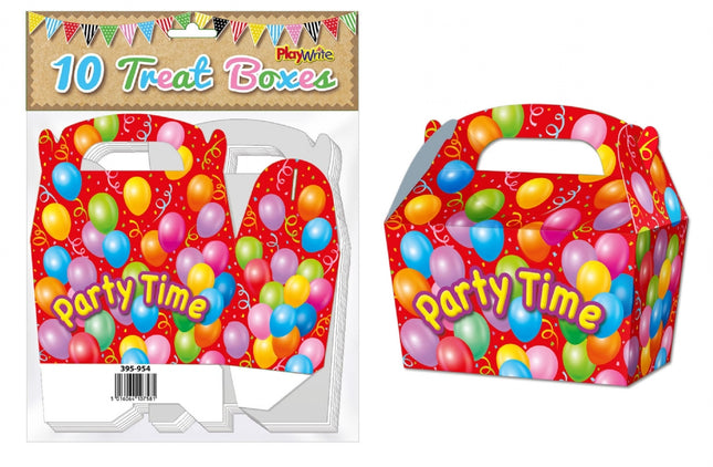 Party Time Treat Boxes - 10 Pack