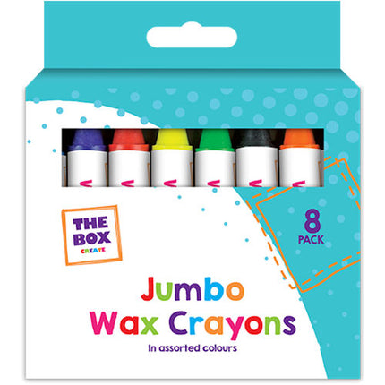 Jumbo Wax Crayons - 8 Pack