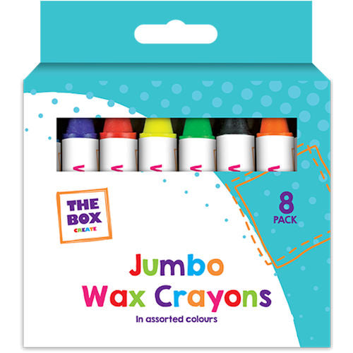 Jumbo Wax Crayons - 8 Pack