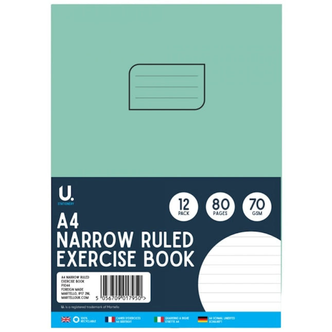 A4 Narrow Ruled Exercise Book