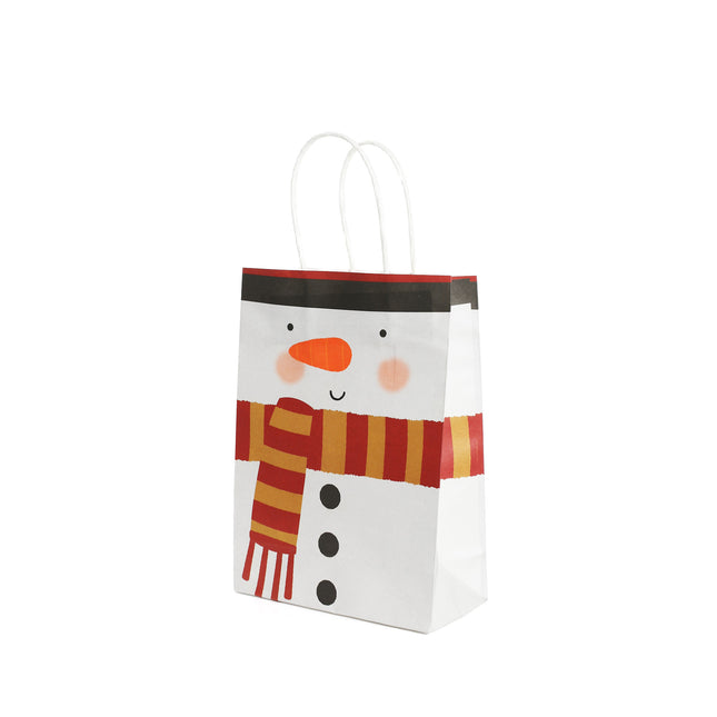 Snowman Paper Party Bags – 6 Pack