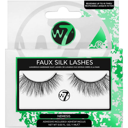 W7 Cosmetics Faux Silk False Fake Eyelashes - Nemesis