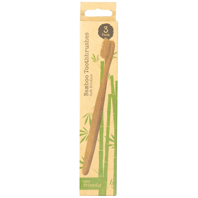 Bamboo Toothbrushes - 3 Pack
