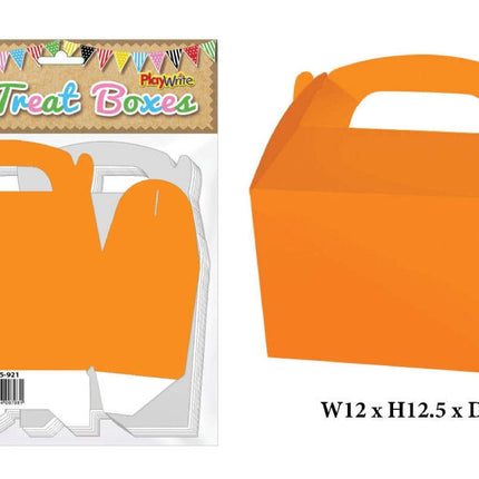 Orange Treat Boxes - 10 Pack