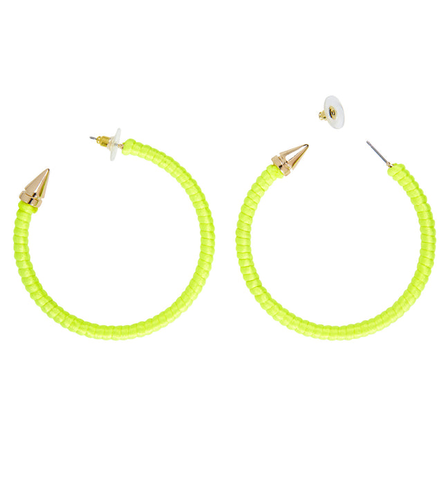 Earrings - Neon Yellow