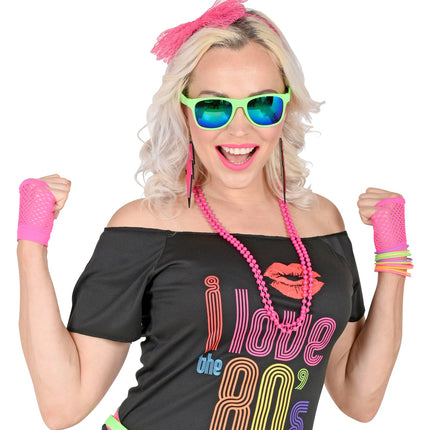 The 80s Fashion Accessories - Neon Pink