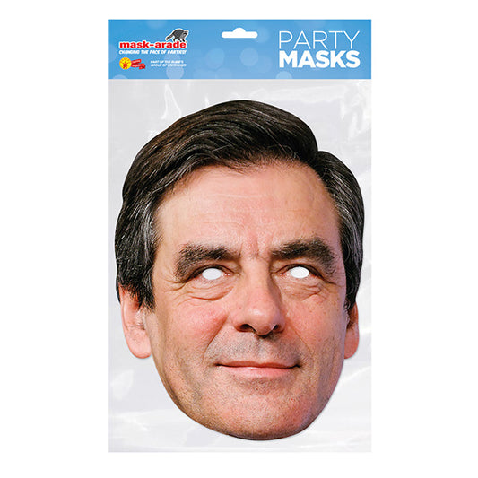 Francois Fillon Party Mask – Full Face Cardboard Mask Eye Cut-Outs Parties