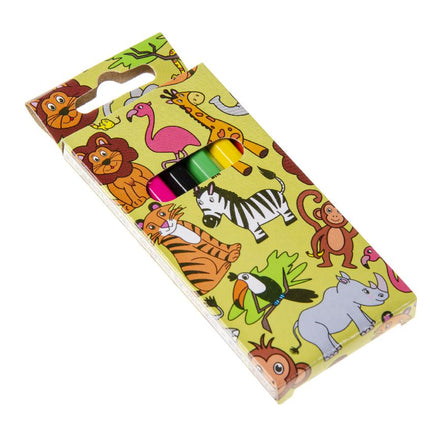 Wild Animal Halfsize Colouring Pencils - 6 Pack