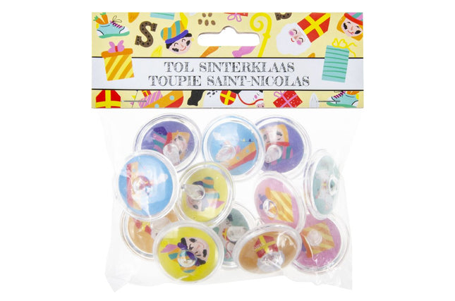 Sinterklass Spinning Tops - 12 Pack