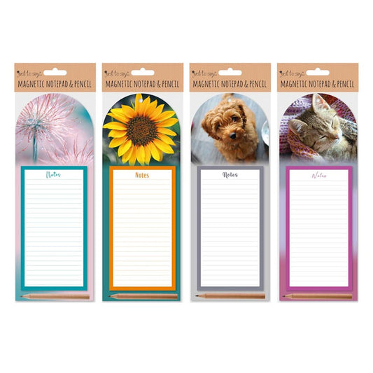 Magnetic Notepad & Pencil - Assorted