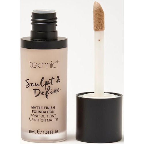 Technic Cosmetics Sculpt & Define Matte Finish Medium To Full Coverage Foundation - Porcelain