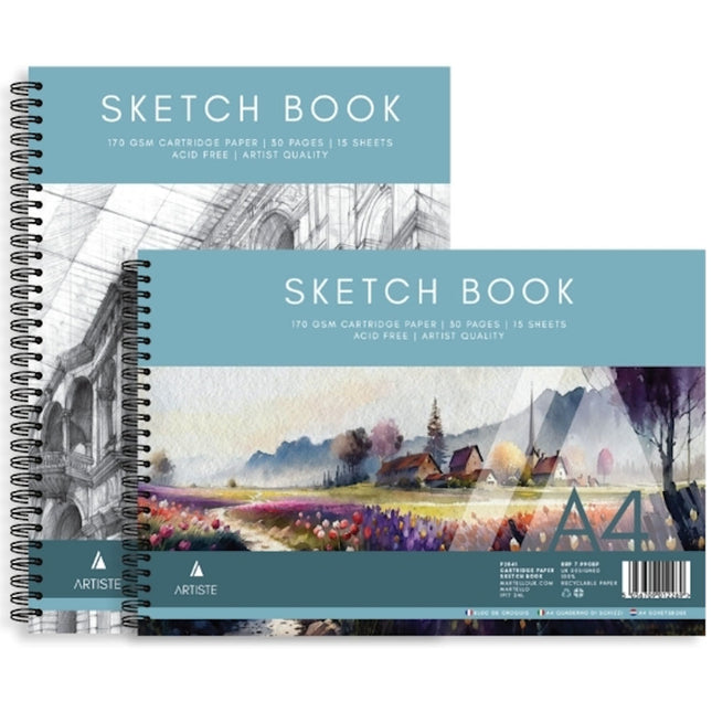 A4 Artist Sketch Book - Assorted