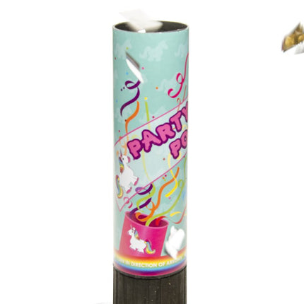 Unicorn 20cm Confetti Cannon - Single
