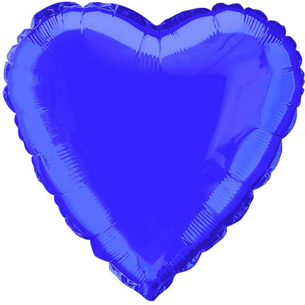 Foil Heart Balloon - Deep Purple