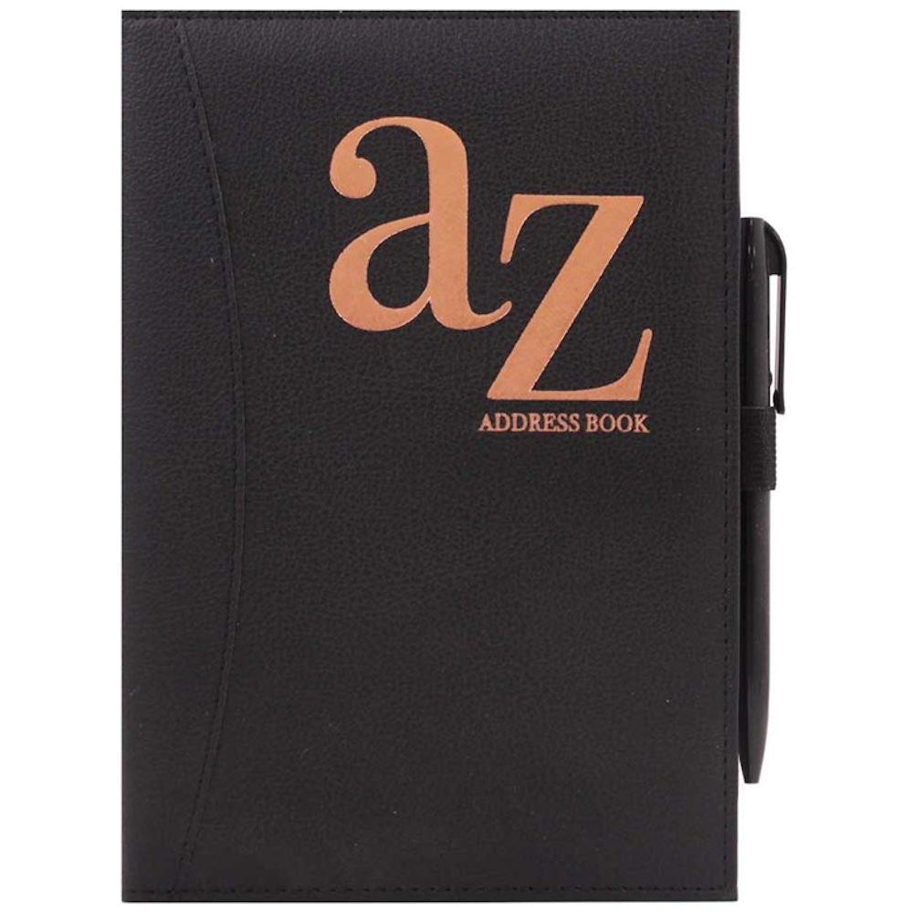 A5 A-Z Address Book With Pen
